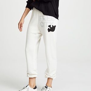 White Free City sweatpants! Size small.